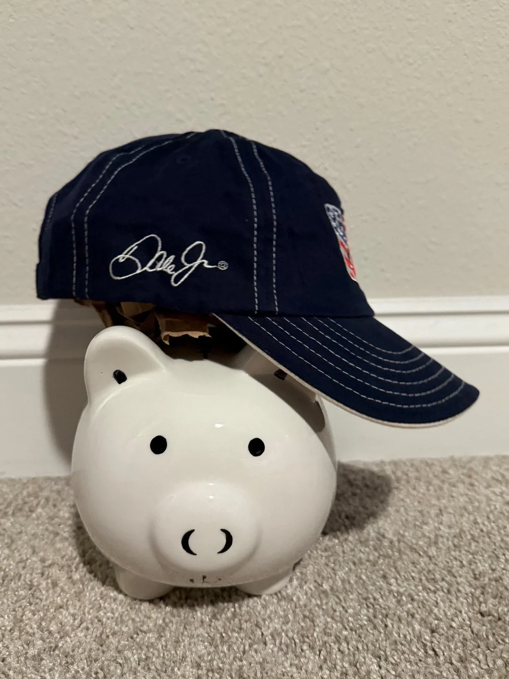 Bill Elliott #88 NASCAR Hat Cap Navy Blue Adjustable USA - Picture 2 of 6